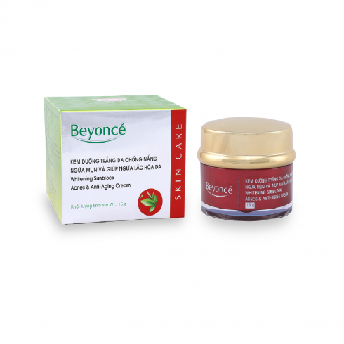 BEYONCÉ kem dưỡng trắng da chống nắng - ngừa mụn và giúp ngừa lão hóa da 15 g