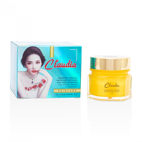 CLAUDIA Kem Dưỡng Trắng Da Chống Nắng Ngừa Mụn Giúp Ngừa Lão Hóa Da 15 g