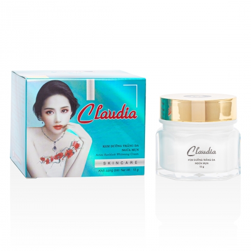 CLAUDIA Kem Dưỡng Trắng Da Ngừa Mụn 15 g
