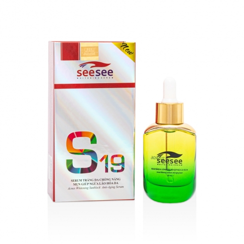 SEESEE Serum Trắng Da Chống Nắng Mụn Giúp Ngừa Lão Hóa Da 30 mL